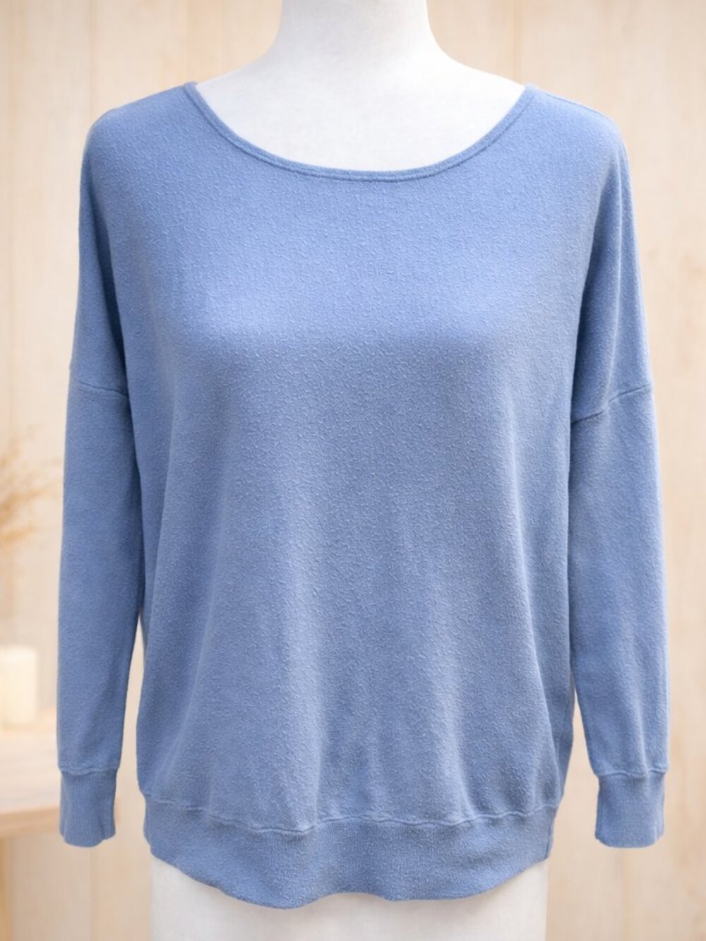 Gap Light Blue Sweater Drop‑Shoulder Relaxed Fit Soft Cottagecore Minimalist